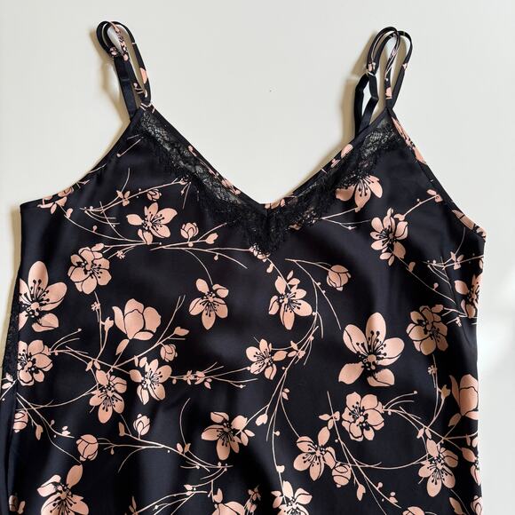 Soma Satin and Lace Chemise Size Large EUC Nightgown Sleepwear EUC Warm Weather - Picture 12 of 13